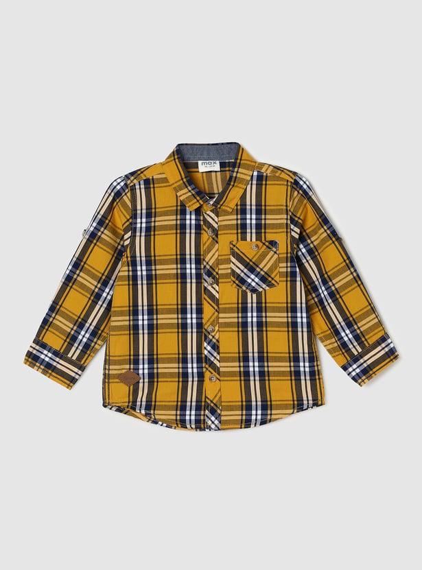 Boys Checked Full Sleeve Shirt