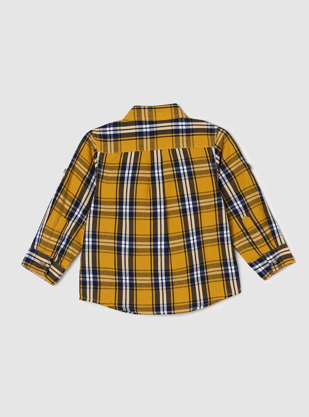 Boys Checked Full Sleeve Shirt