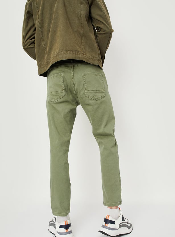 Men Relaxed Fit Coloured Jeans