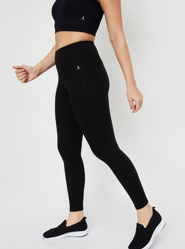 Women Solid Sports Tights