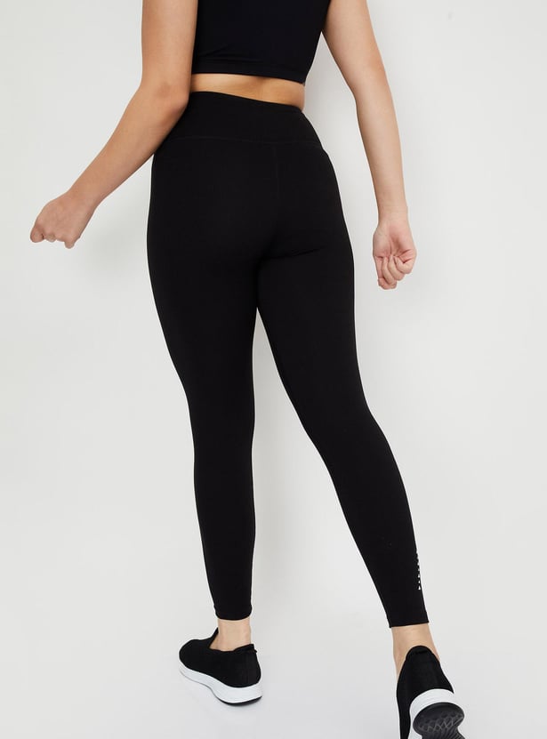 Women Solid Sports Tights