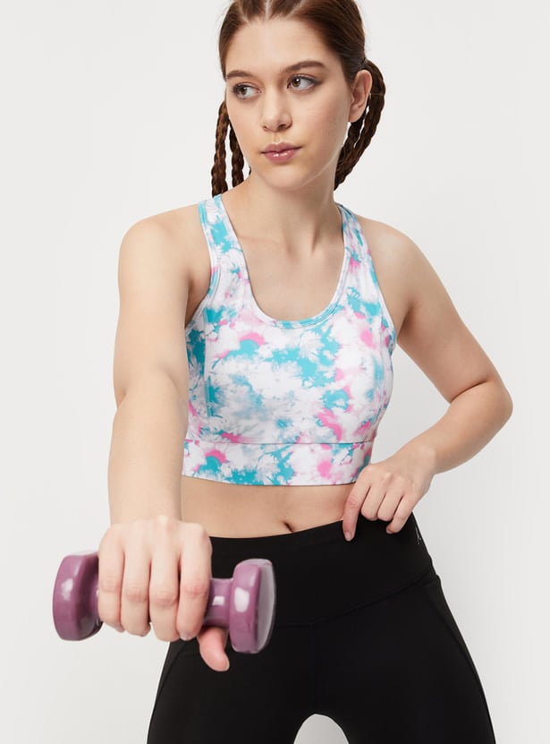 Women Tie & Dye Full Coverage Freshon Sports Bra
