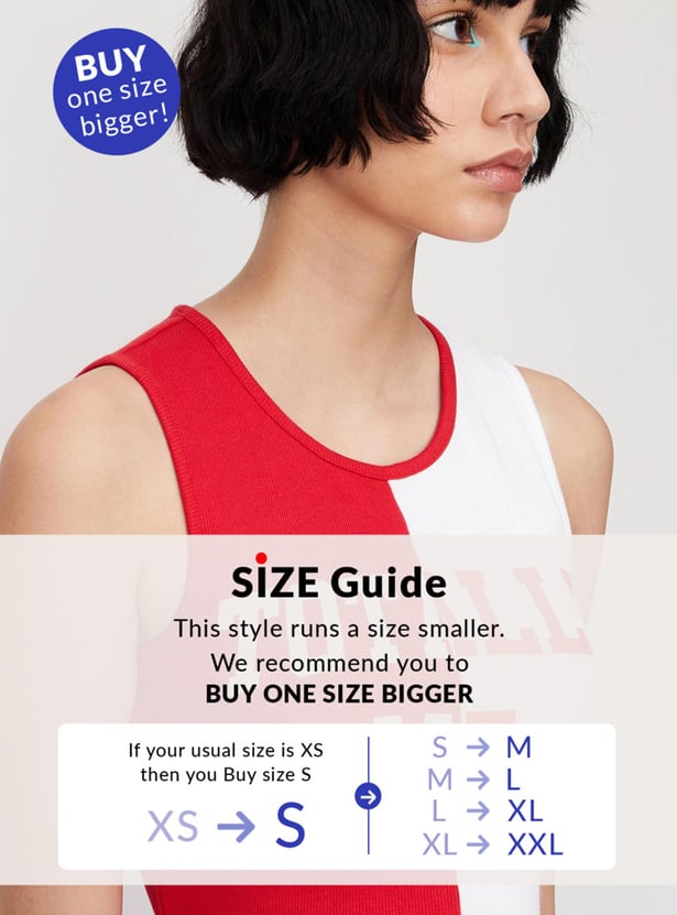 Women Colourblock Crop T-shirt