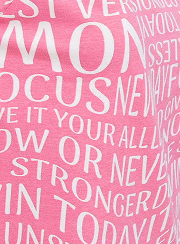 Women Printed Round Neck T-shirt