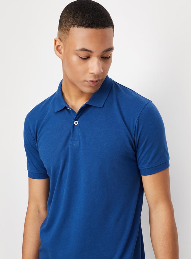 Men Slim Fit Polo T-shirt