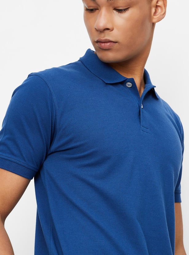 Men Slim Fit Polo T-shirt