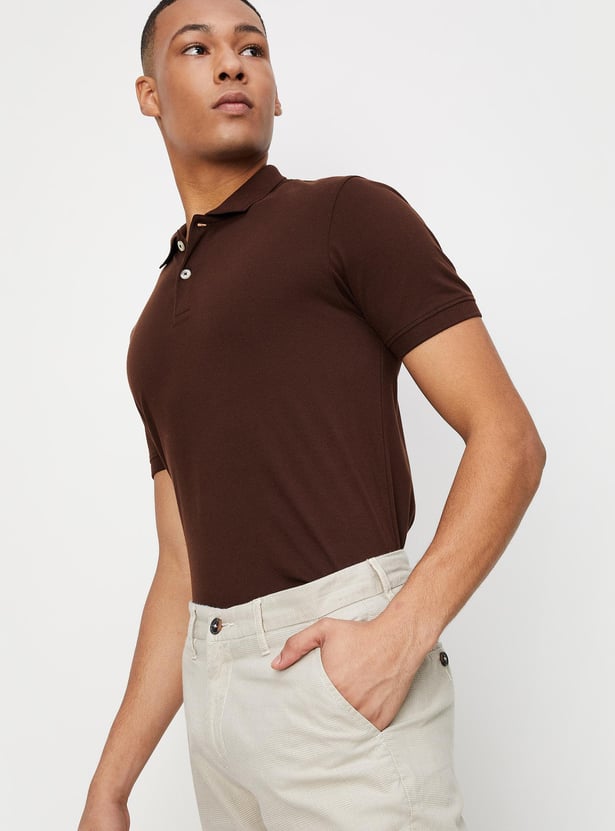 Men Slim Fit Polo T-shirt