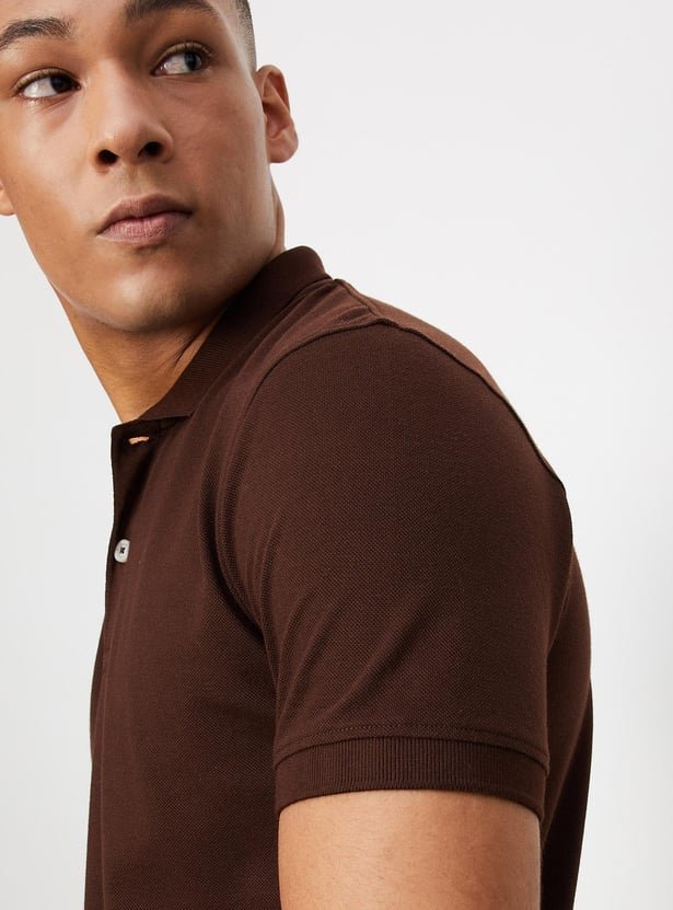 Men Slim Fit Polo T-shirt