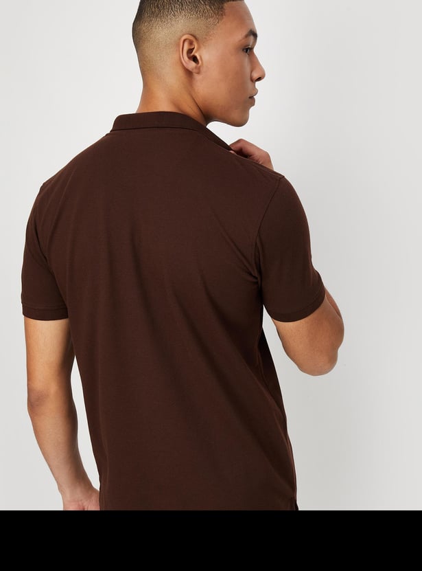 Men Slim Fit Polo T-shirt