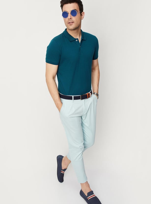 Men Slim Fit Polo T-shirt