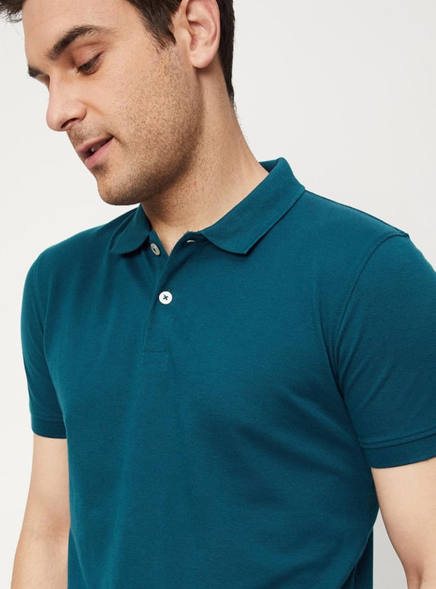 Men Slim Fit Polo T-shirt