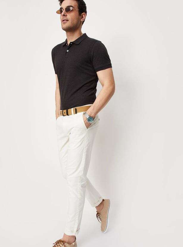 Men Slim Fit Polo T-shirt