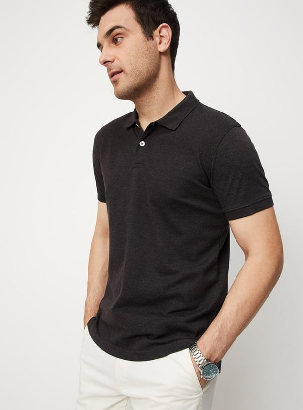 Men Slim Fit Polo T-shirt