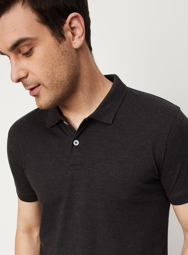 Men Slim Fit Polo T-shirt