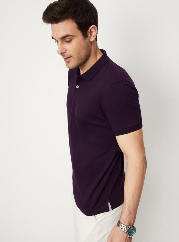 Men Slim Fit Polo T-shirt