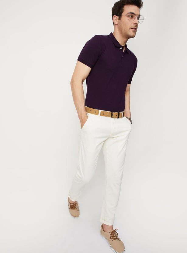 Men Slim Fit Polo T-shirt