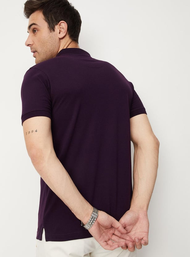 Men Slim Fit Polo T-shirt