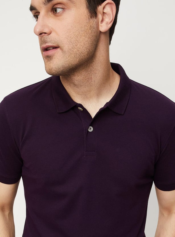 Men Slim Fit Polo T-shirt