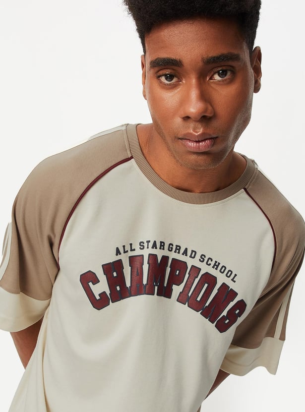 Men Oversized Raglan Sleeve T-shirt
