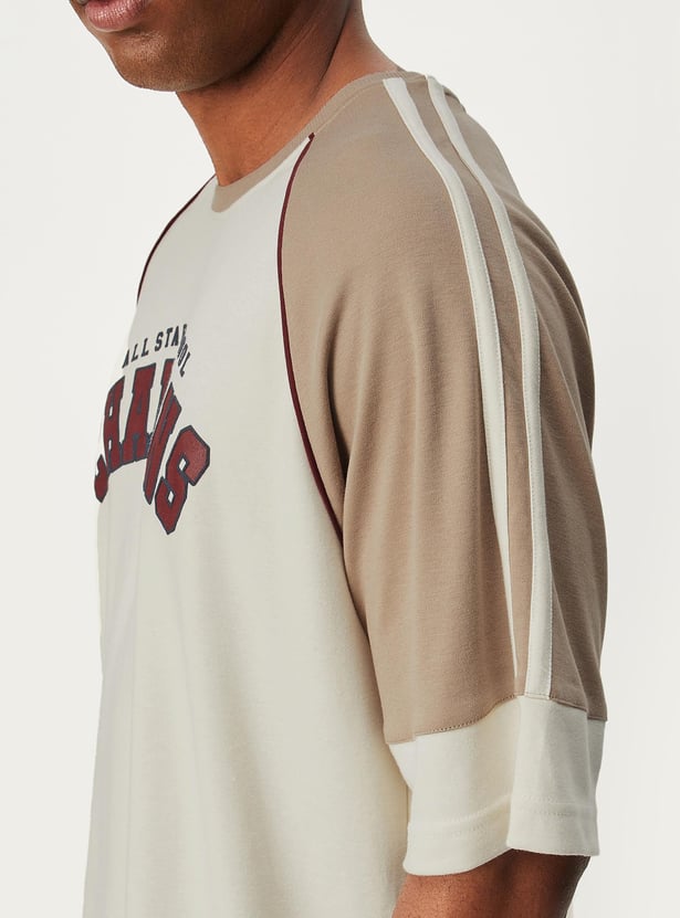 Men Oversized Raglan Sleeve T-shirt