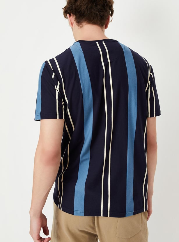 Men Striped Slim Fit T-shirt