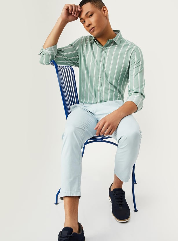 Men Striped Slim Fit Casual Shirt