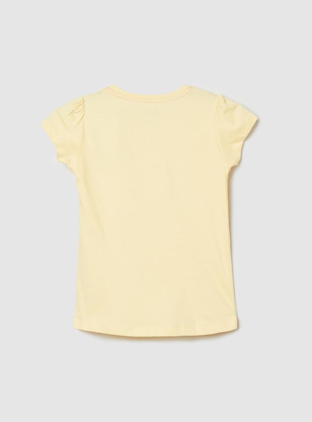 Girls Graphic Printed Knit T-shirt