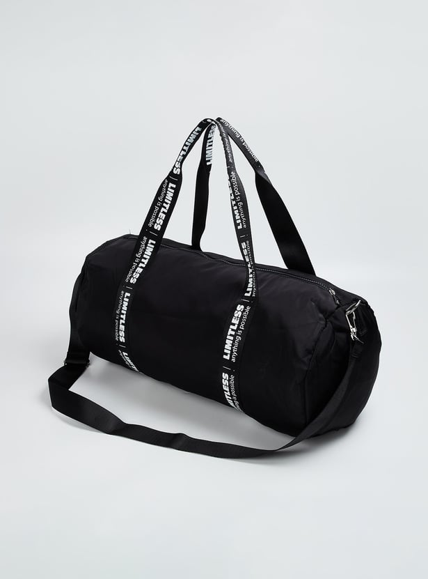 Women Gym Bag with Printed Straps