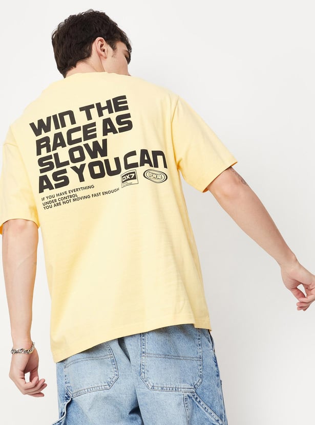 Men Printed Oversized T-shirt