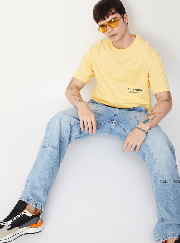 Men Printed Oversized T-shirt