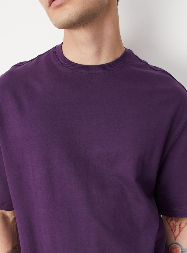 Men Solid Oversized T-shirt