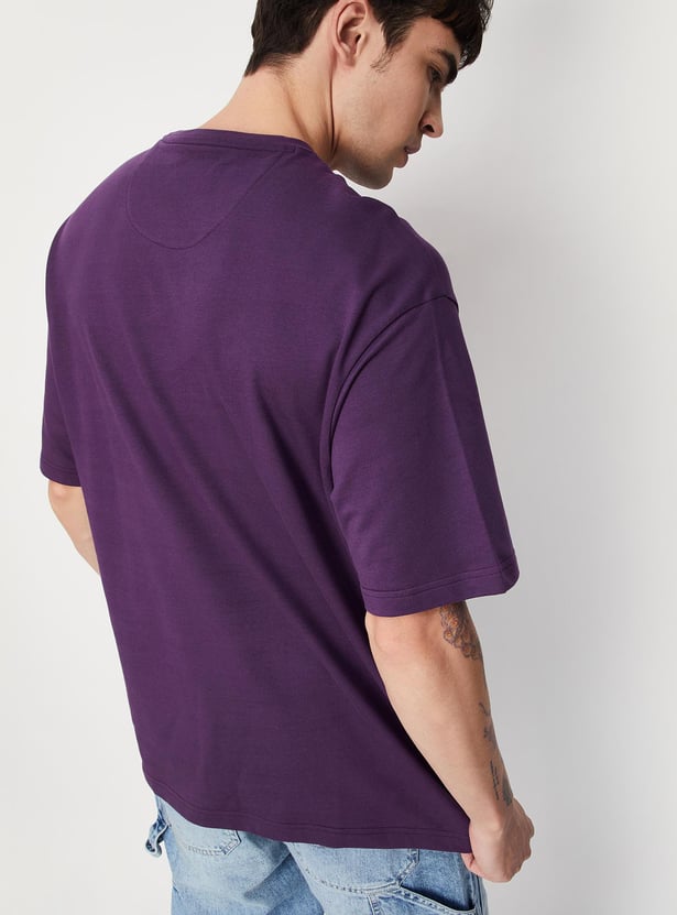 Men Solid Oversized T-shirt