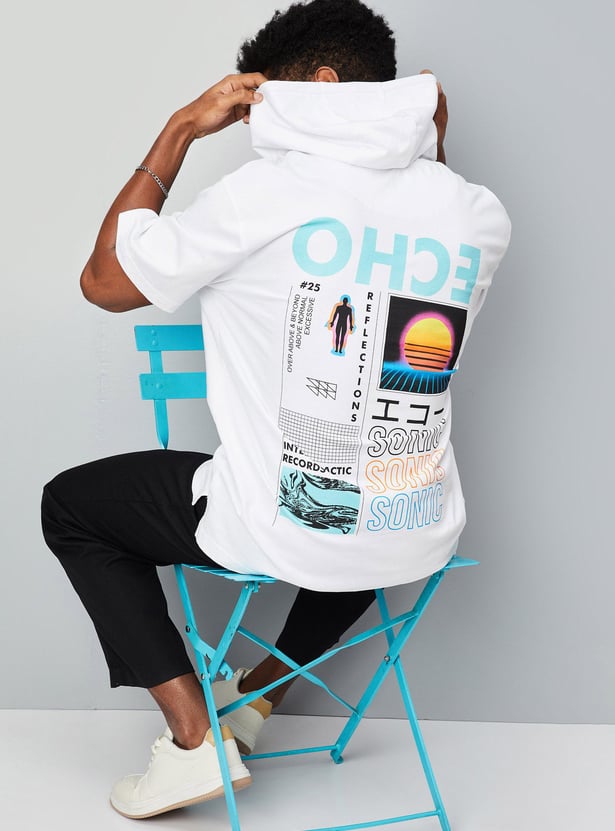 Men Oversized Graphic Hoodie