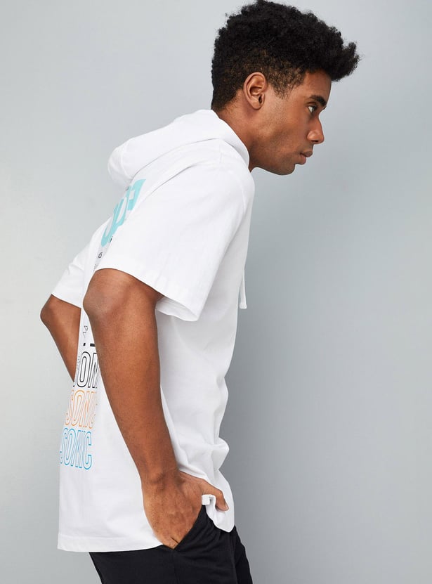 Men Oversized Graphic Hoodie