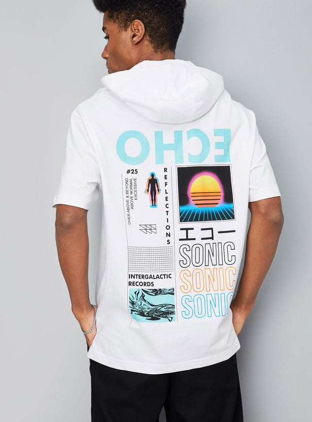 Men Oversized Graphic Hoodie