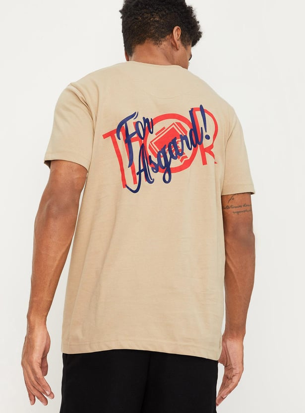 Men Thor Back Printed Slim Fit T-shirt
