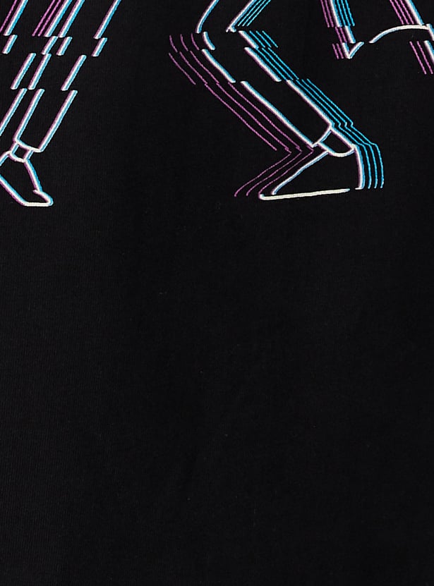 Men Rick & Morty Back Printed Relaxed Fit T-shirt