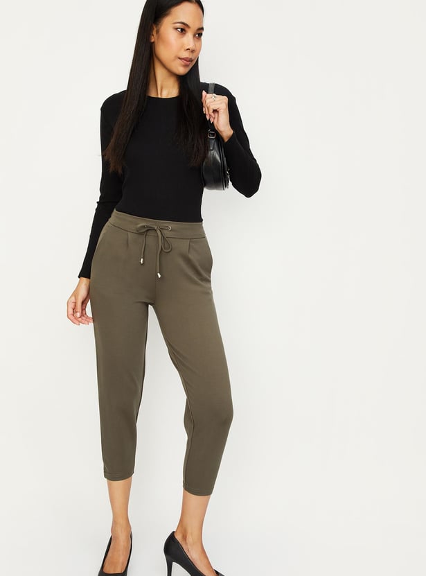 Women Solid Knit Pants