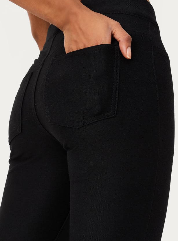 Women Skinny Fit Knit Jeggings