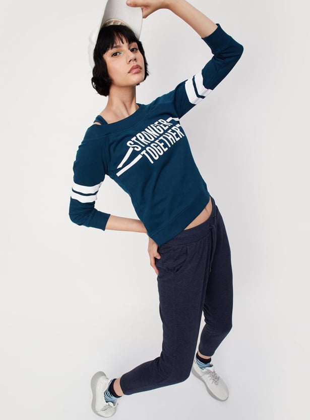 Women Typographic Printed Pullover