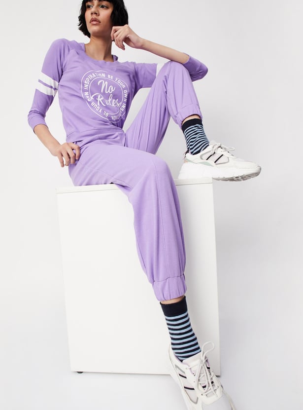 Women Printed Athleisure Joggers