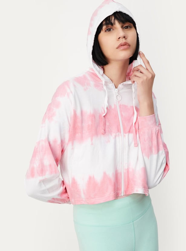 Women Tie & Dye Hooded Sweatshirt