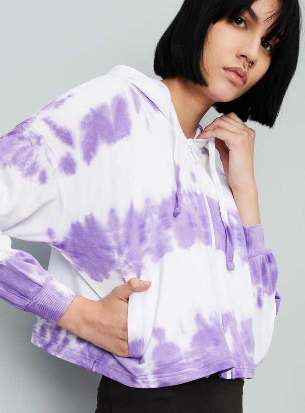 Women Tie & Dye Hooded Sweatshirt