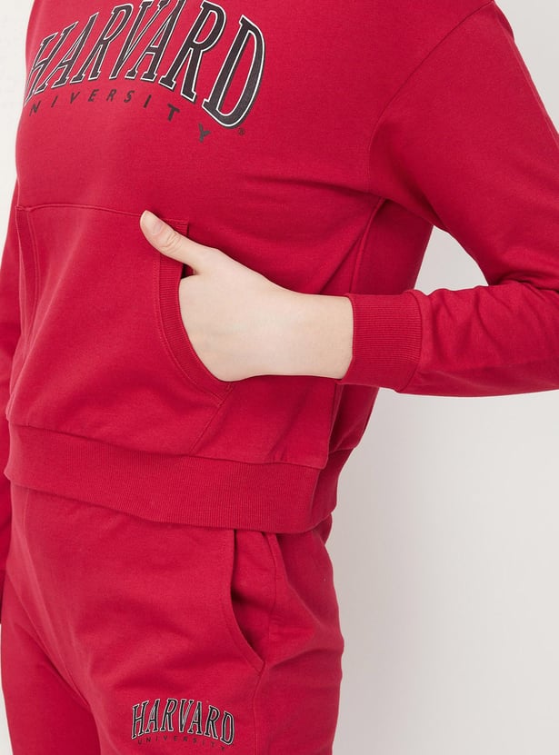 Women Harvard Kangaroo Pocket Sweatshirt