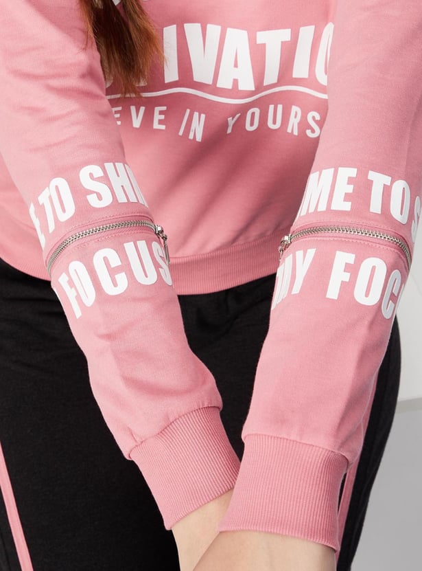 Women Printed Lightweight Sweatshirt