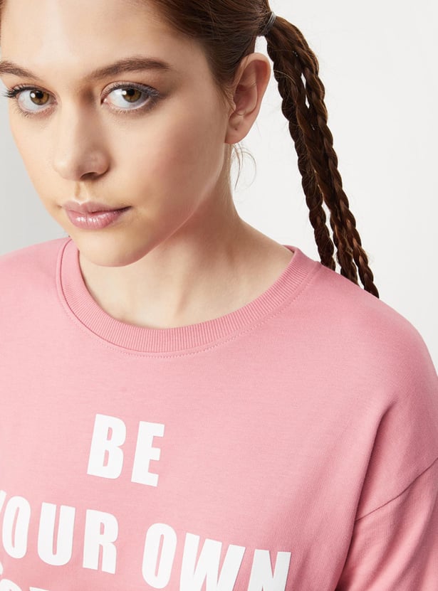 Women Printed Lightweight Sweatshirt