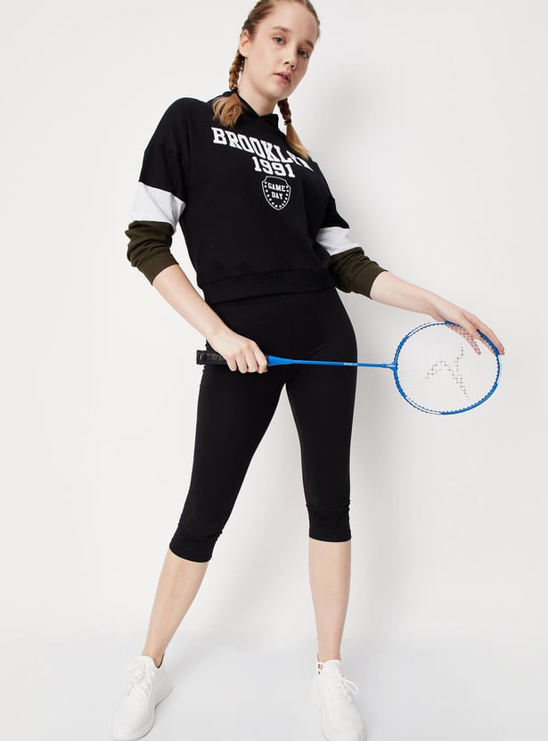 Women Hooded Graphic Sweatshirt
