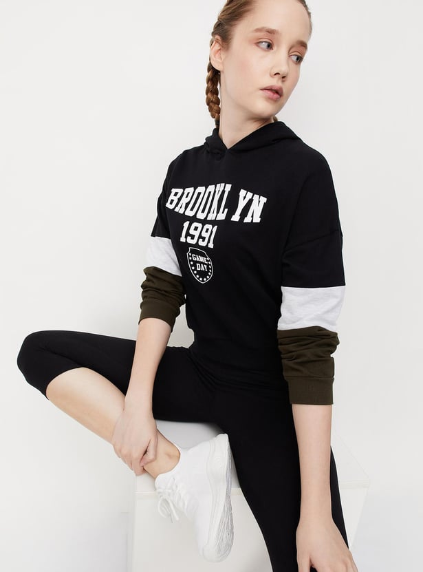 Women Hooded Graphic Sweatshirt