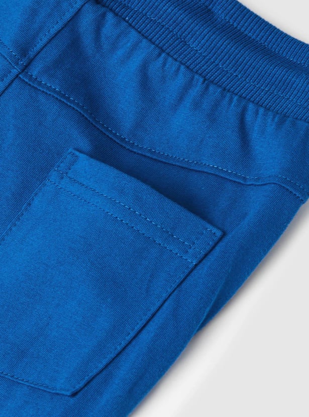 Boys Cotton Full-Length Joggers