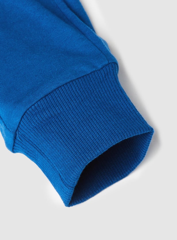 Boys Cotton Full-Length Joggers